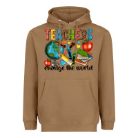 Toasted Coconut teachers change the world Heavyweight Hoodie - NancyCooperArtShop