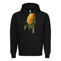 Black teddy bear sunflower Zipper Hoodie - LillyAllenDesigns