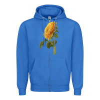 Teddy Bear Sunflower Zipper Hoodie | Teevron