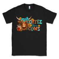 Black coffee then cows longhaired cow Classic Tee - Jasminsmagicworld