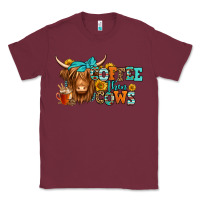 Burgundy coffee then cows longhaired cow Classic Tee - Jasminsmagicworld