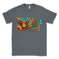 Charcoal Heather coffee then cows longhaired cow Classic Tee - Jasminsmagicworld