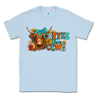 Dusty Blue coffee then cows longhaired cow Classic Tee - Jasminsmagicworld