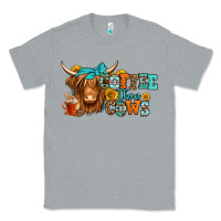 Heather Grey coffee then cows longhaired cow Classic Tee - Jasminsmagicworld