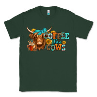 Sports Green coffee then cows longhaired cow Classic Tee - Jasminsmagicworld