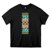 Black fall pattern Heavy Core Tee - Artiststas