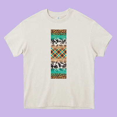 Fall Pattern Heavy Core Tee Designed By Artiststas