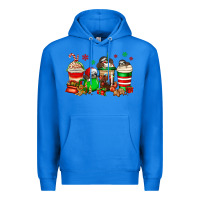 True Royal christmas sloth coffee cups Premium Hoodie - Jasminsmagicworld