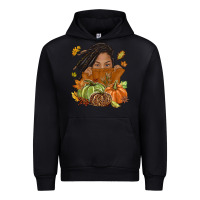 Black Fall with black girl Urban Hoodie - NancyCooperArtShop