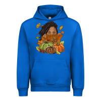 Cobalt Fall with black girl Urban Hoodie - NancyCooperArtShop