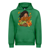Emerald Fall with black girl Urban Hoodie - NancyCooperArtShop