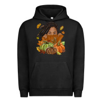 Pigment Black Fall with black girl Urban Hoodie - NancyCooperArtShop