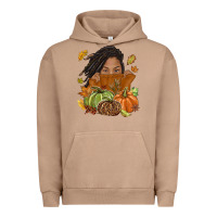 Pigment Burro Fall with black girl Urban Hoodie - NancyCooperArtShop