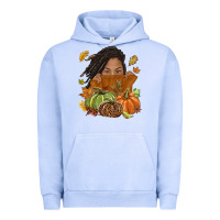 Pigment Grape Ice Fall with black girl Urban Hoodie - NancyCooperArtShop