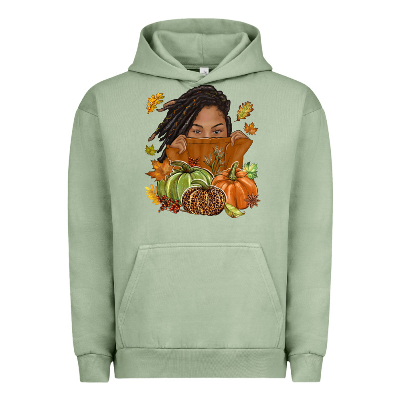 Fall With Black Girl Urban Hoodie by NancyCooperArtShop | Teevron