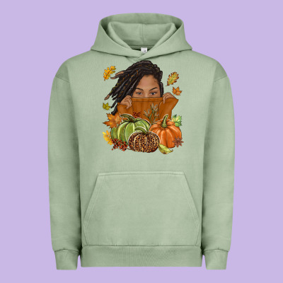Fall With Black Girl Urban Hoodie Designed By Nancycooperartshop