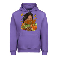 Tulip Fall with black girl Urban Hoodie - NancyCooperArtShop