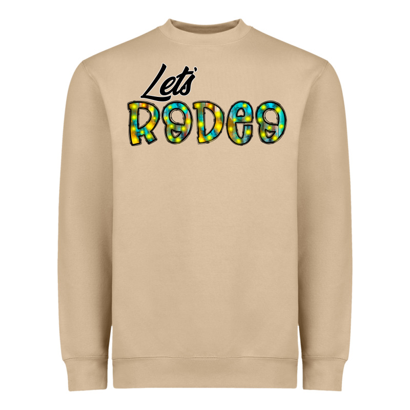 Let's Rodeo Heavyweight Sweatshirt by CowhideDigitalArt | Teevron