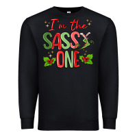 Black im the sassy one Premium Sweatshirt - MaliasSmallBusiness