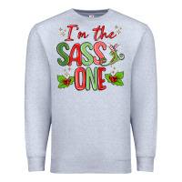 Heather Grey im the sassy one Premium Sweatshirt - MaliasSmallBusiness
