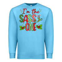 Ocean Blue im the sassy one Premium Sweatshirt - MaliasSmallBusiness