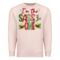 Pale Pink im the sassy one Premium Sweatshirt - MaliasSmallBusiness