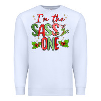 White im the sassy one Premium Sweatshirt - MaliasSmallBusiness