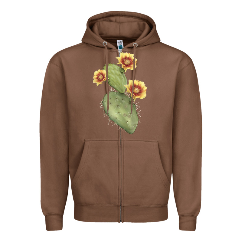 Opuntia Phaeacantha Zipper Hoodie by LillyAllenDesigns | Teevron