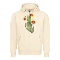 Sandshell opuntia phaeacantha Zipper Hoodie - LillyAllenDesigns