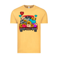 Vintage Mustard western truck with heart Vintage Tee - HRA Design Shop