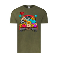 Vintage Olive western truck with heart Vintage Tee - HRA Design Shop