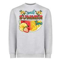 Heather Grey sweet summer time Heavyweight Sweatshirt - HRA Design Shop