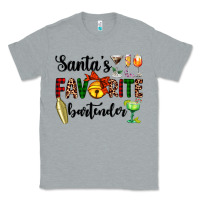 Heather Grey santa's favorite bartender Classic Tee - AdoDesignShop