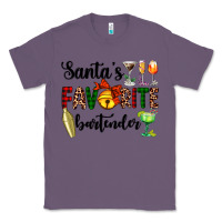 Lavender santa's favorite bartender Classic Tee - AdoDesignShop