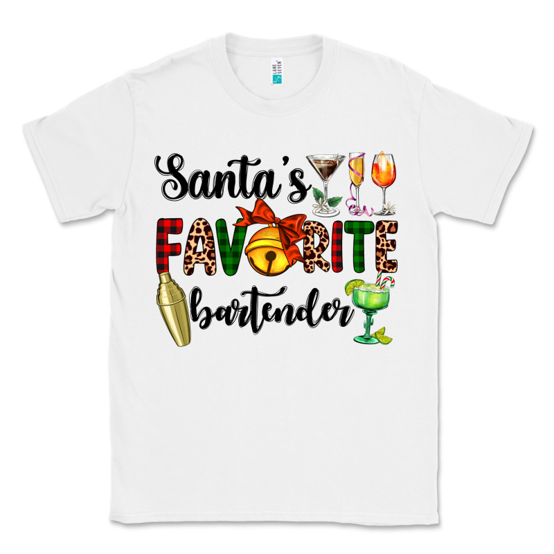 Santa's Favorite Bartender Classic Tee by AdoDesignShop | Teevron