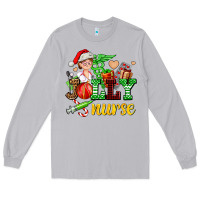 Moon Dust jolly nurse with Christmas element Long Sleeve Tee - AdoDesignShop