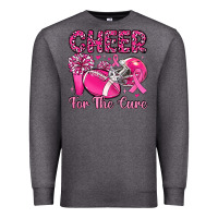 Charcoal Heather cheer for the cure Premium Sweatshirt - MaliasSmallBusiness