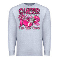 Heather Grey cheer for the cure Premium Sweatshirt - MaliasSmallBusiness