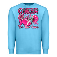 Ocean Blue cheer for the cure Premium Sweatshirt - MaliasSmallBusiness