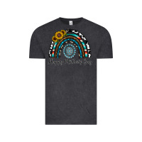 Vintage Black happy mother's day rainbow Vintage Tee - CowhideDigitalArt