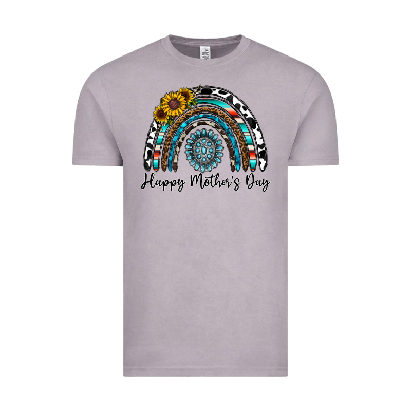 Happy Mother's Day Rainbow Vintage Tee by CowhideDigitalArt | Teevron