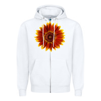 White little becka sunflower Zipper Hoodie - LillyAllenDesigns