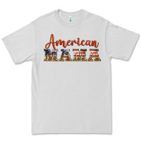 Dove Grey american mama Premium Tee - BarkalooDesign