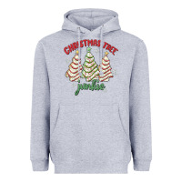 Heather Grey christmas tree junkie Heavyweight Hoodie - MaliasSmallBusiness