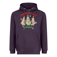 Plum christmas tree junkie Heavyweight Hoodie - MaliasSmallBusiness