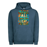 Pigment Midnight Navy If you don't like Fall you can leaf me alone Urban Hoodie - NancyCooperArtShop