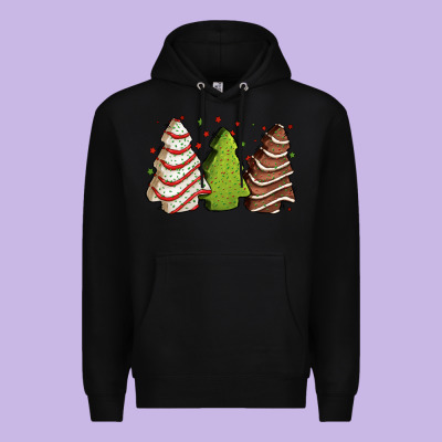 Christmas Cakes Premium Hoodie Designed By Jasminsmagicworld