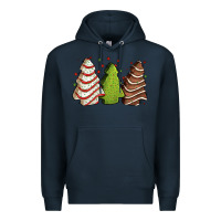Navy Christmas cakes Premium Hoodie - Jasminsmagicworld