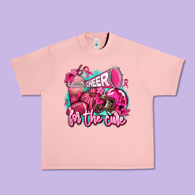 Cheer For The Cure Urban Heavy Tee Designed By Adodesignshop