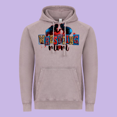 Wrestling Mom Vintage Hoodie Designed By Zillion Design Studio